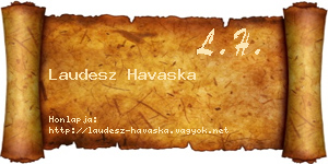 Laudesz Havaska névjegykártya